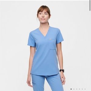 Figs Catarina™ One-Pocket Scrub Top Ceil Blue Size Small